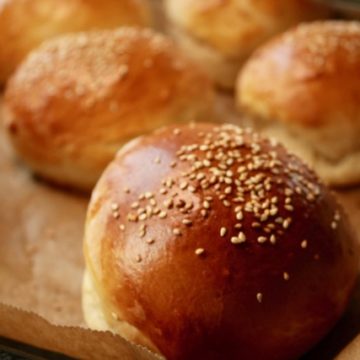 Brioche Burger Brötchen- viel besser als die gekauften! 9 Brioche Burger Buns