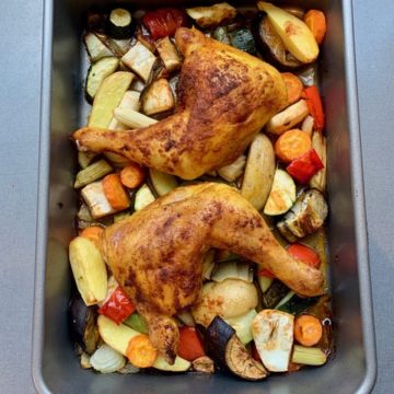 All in one Chicken- oder auch Sheet pan Chicken 5 Sheet pan chicken