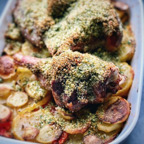 Easy lamb shanks with herb crust 2 easy lamb shanks