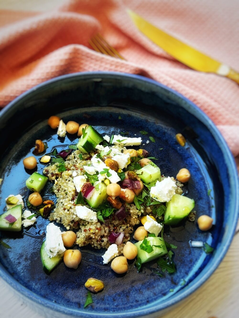 Quinoa Salad With Pistachio And Feta Sabrinas Table 4078