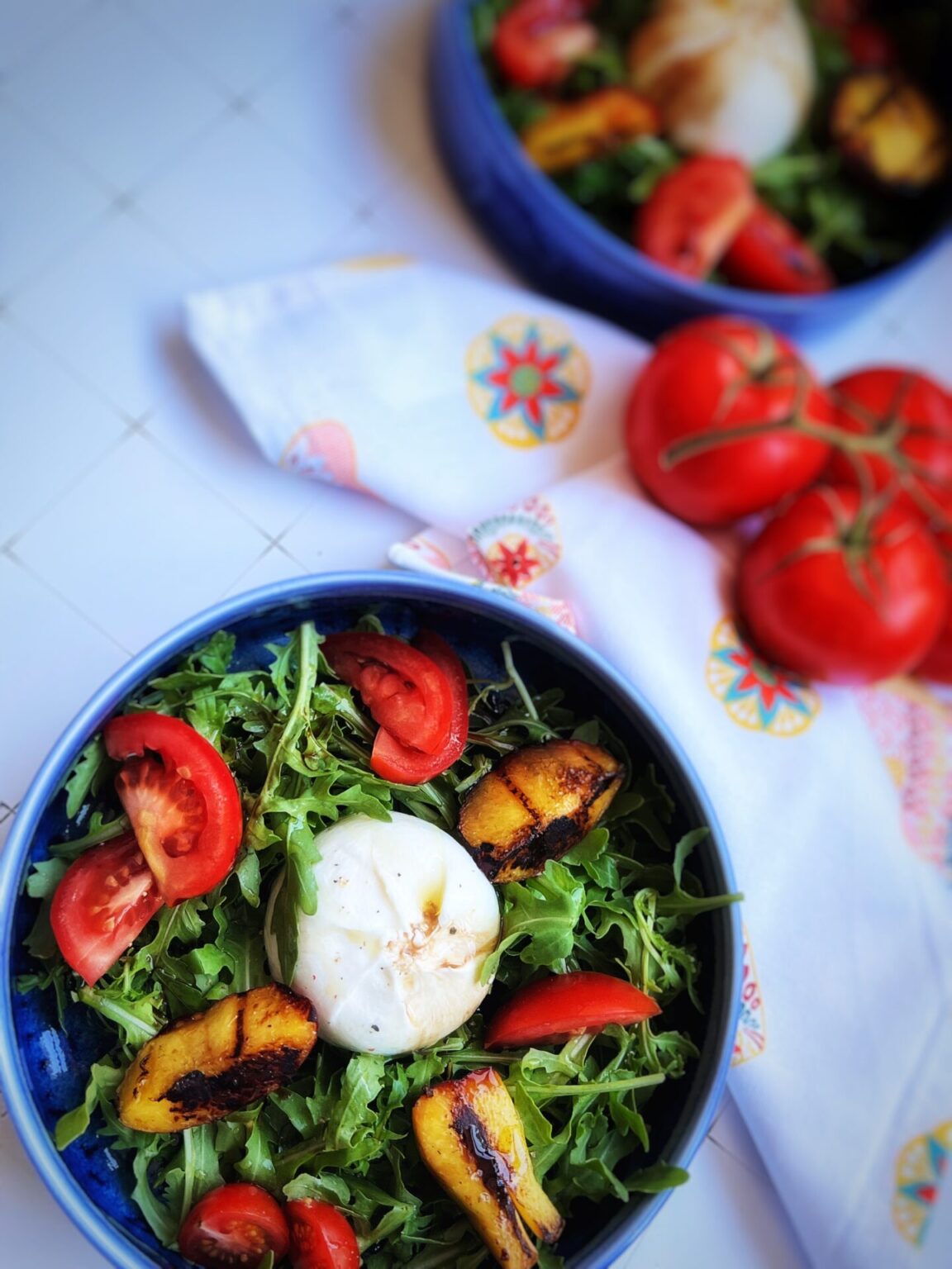 Easy Burrata Salad With Grilled Peach