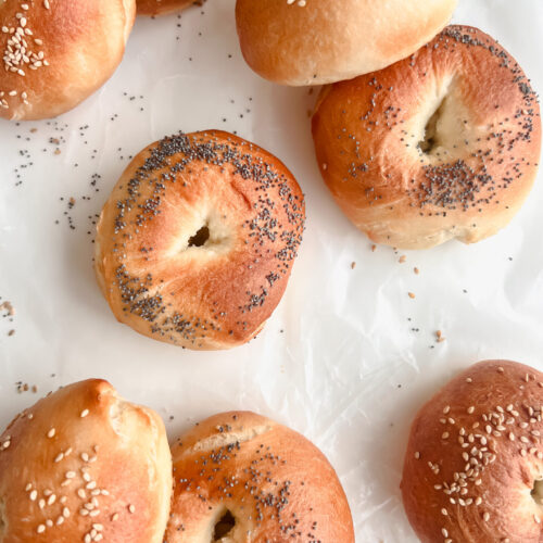 Easy to make homemade Bagels 3 Bagels